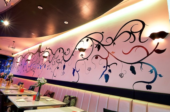 Soosi, Photography, Bevan Cockerill, Commercial Photography, Restaurant, Leeds, Oakwood, Google Business View, painted vines