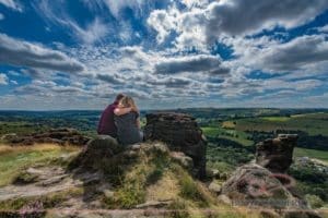 Froggatt Edge, Pre-Wedding Photography, Peak District, Derbyshire, gritstone escarpment, Bevan Cockerill, Wedding Photography, Wedding Photographer