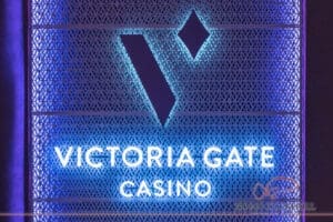 Victoria Gate Casino in lights by Bevan Cockerill