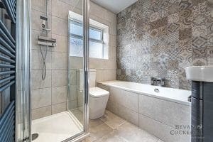 North Leeds Bathroom with Feature Wall