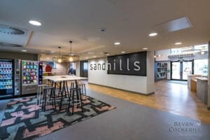 Sandhills student accommodation communal space