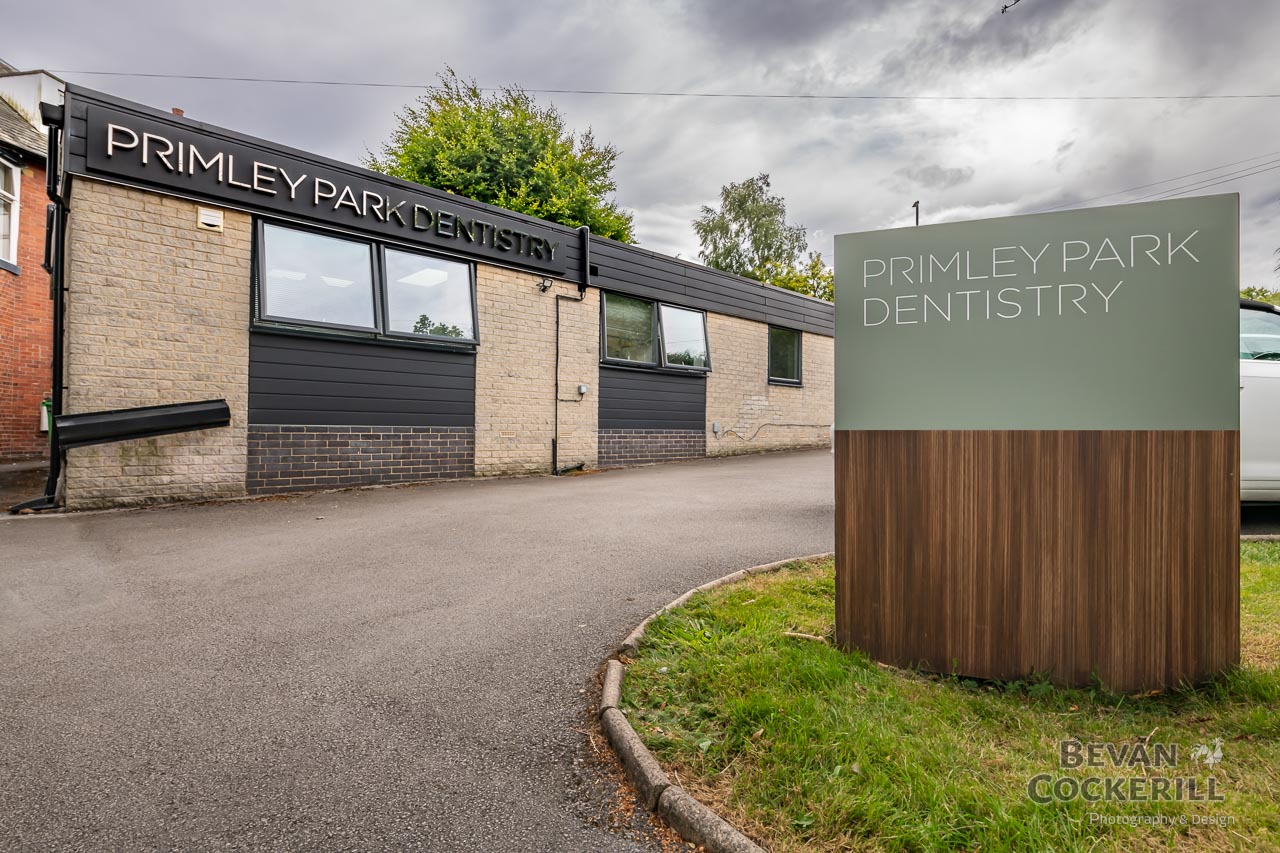 Primley Park Dentistry Photography by Bevan Cockerill- Exterior with branding